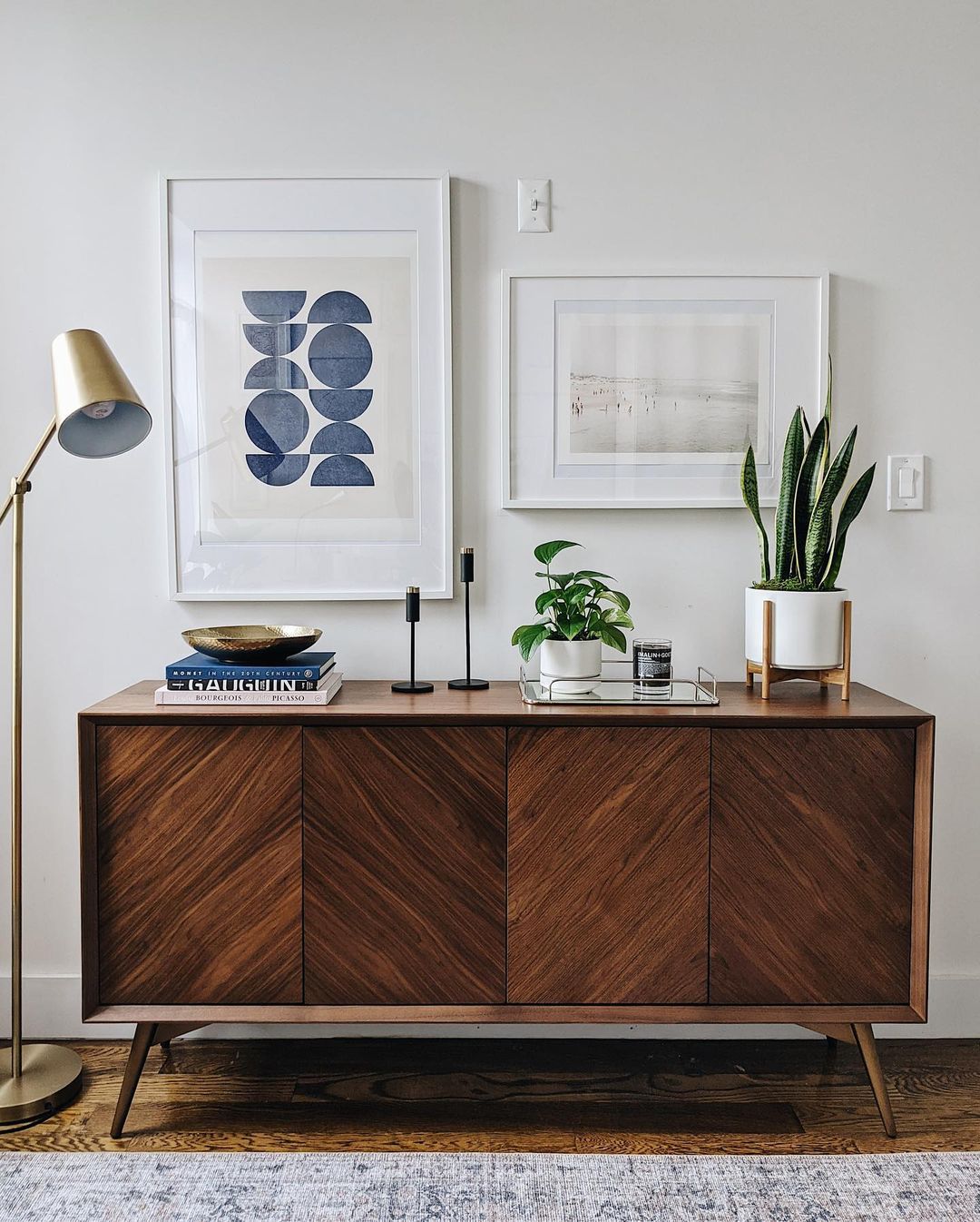 Modern Sideboard in a Home. Photo by Instagram user @castleryus