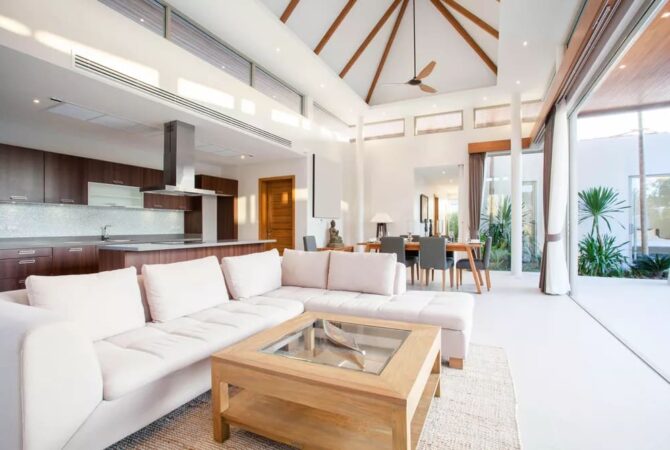 Modern Home Open Floorplan with Large Kitchen and Living Area