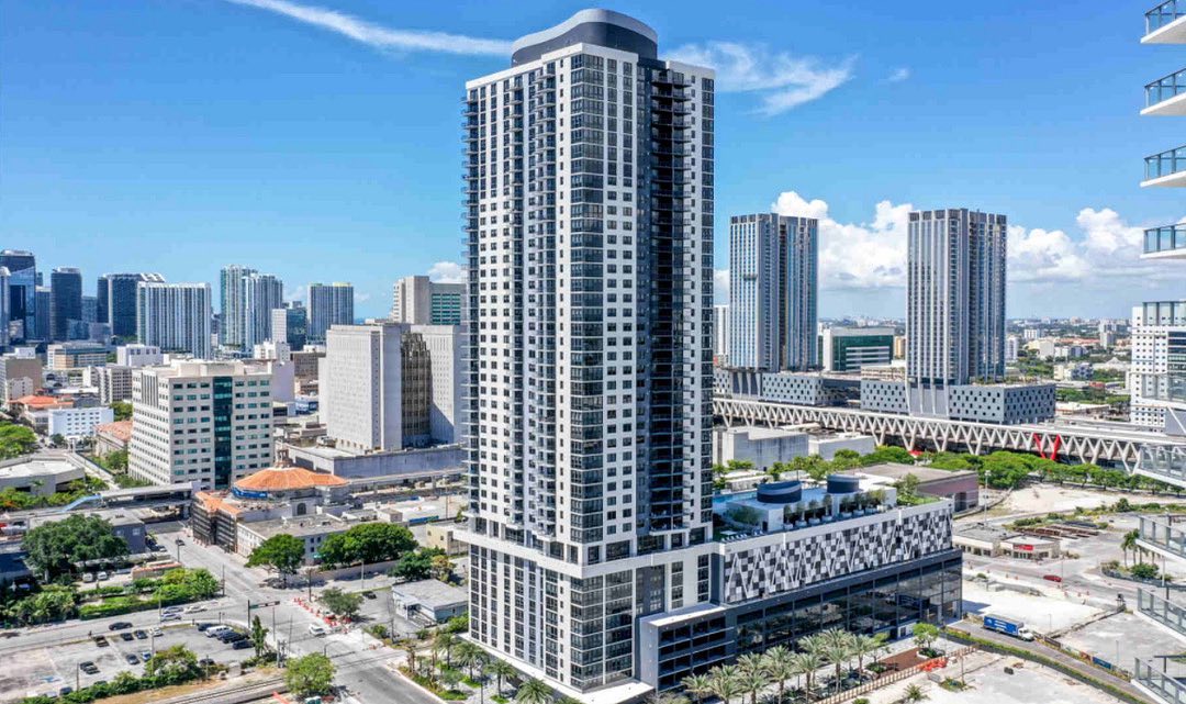 Caoba's High Rise Apartment Building in Overtown, Miami. Photo by Instagram user @builtbycoastal