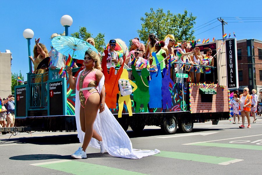 People Participating in the Pride Parade in Washington Park, Albany. Photo by Instagram user @vitosvisions