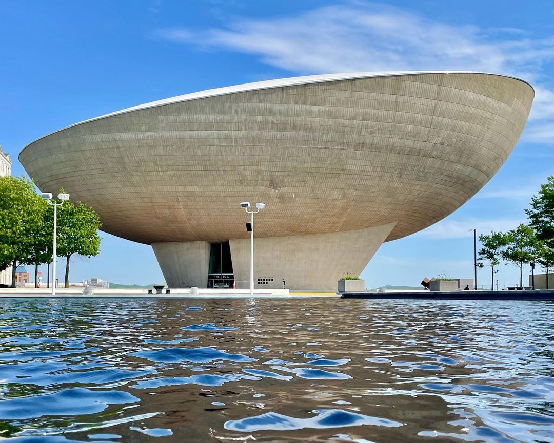 The Egg Performing Arts Center in Albany, NY. Photo by Instagram user @horaciotnusa