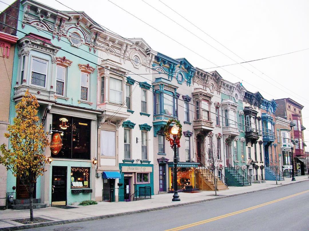 Painted Ladies of Albany on Lark Street. Photo by Instagram user @miucciogroup