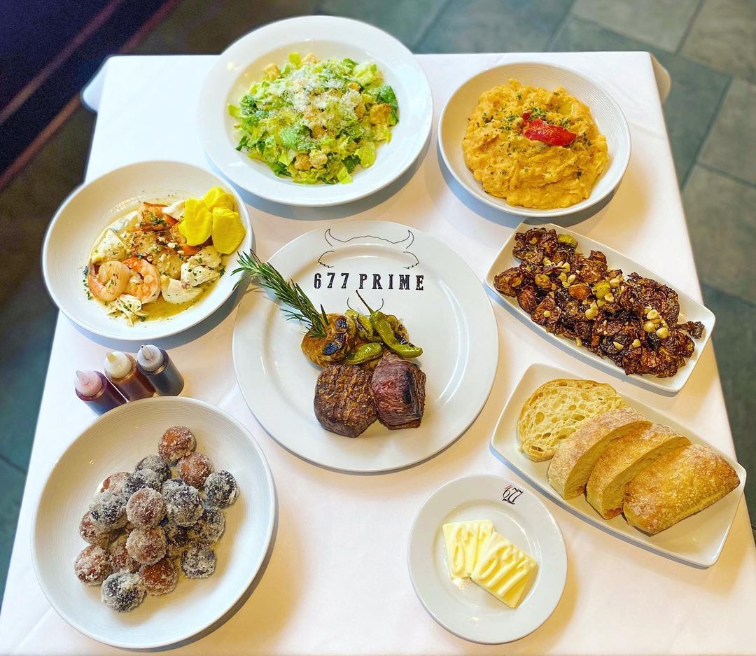 Multiple Meals from 677 Prime in Albany. Photo by Instagram user @677prime