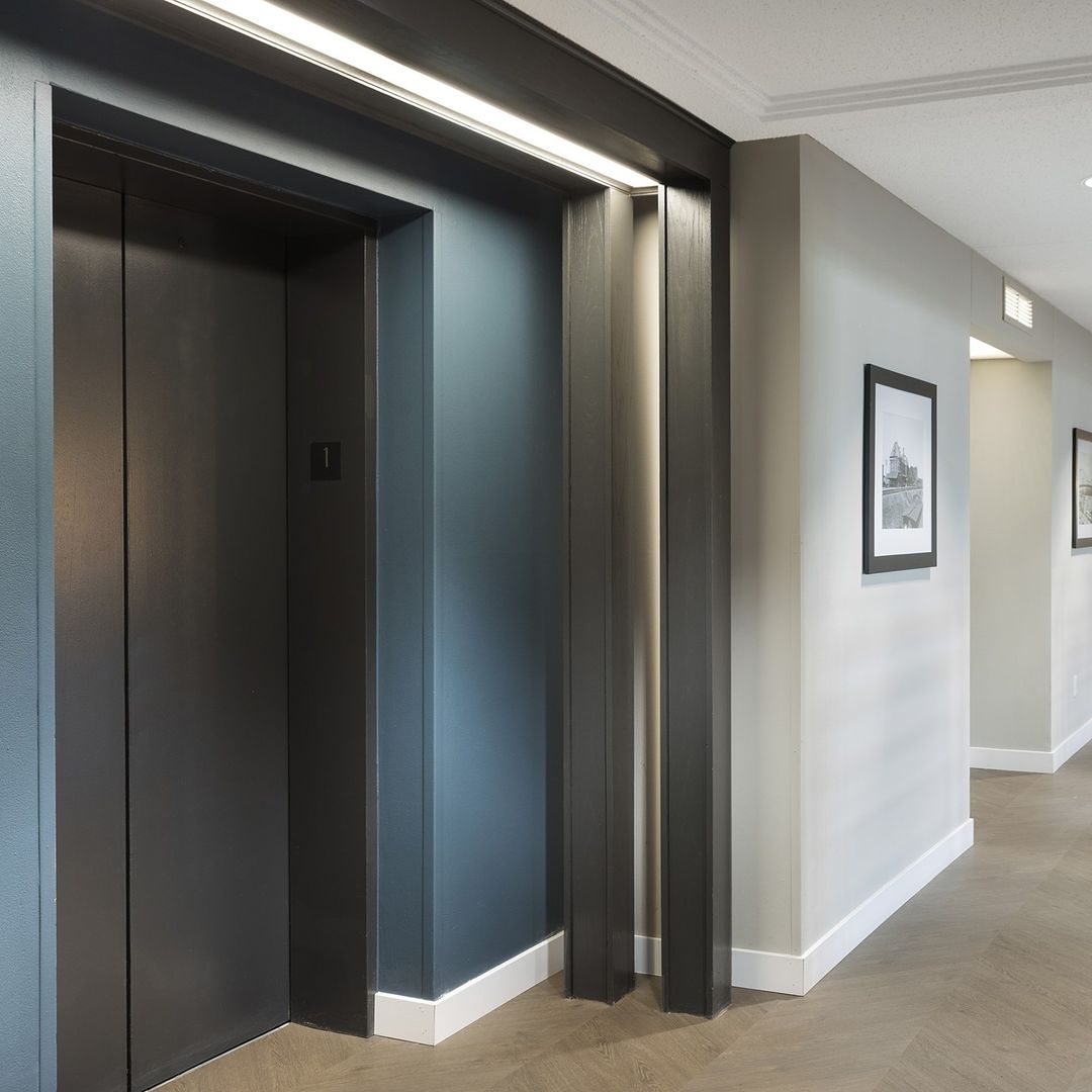 Elevator in an Apartment. Photo by Instagram user @theburlingtonapartments