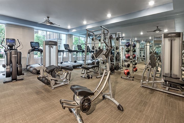 Apartment Fitness Center. Photo by Instagram user @theencoresouthpark