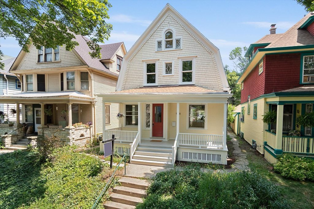 Old Dutch Colonial House in Riverwest, Milwaukee. Photo by Instagram user @riverwestrealty