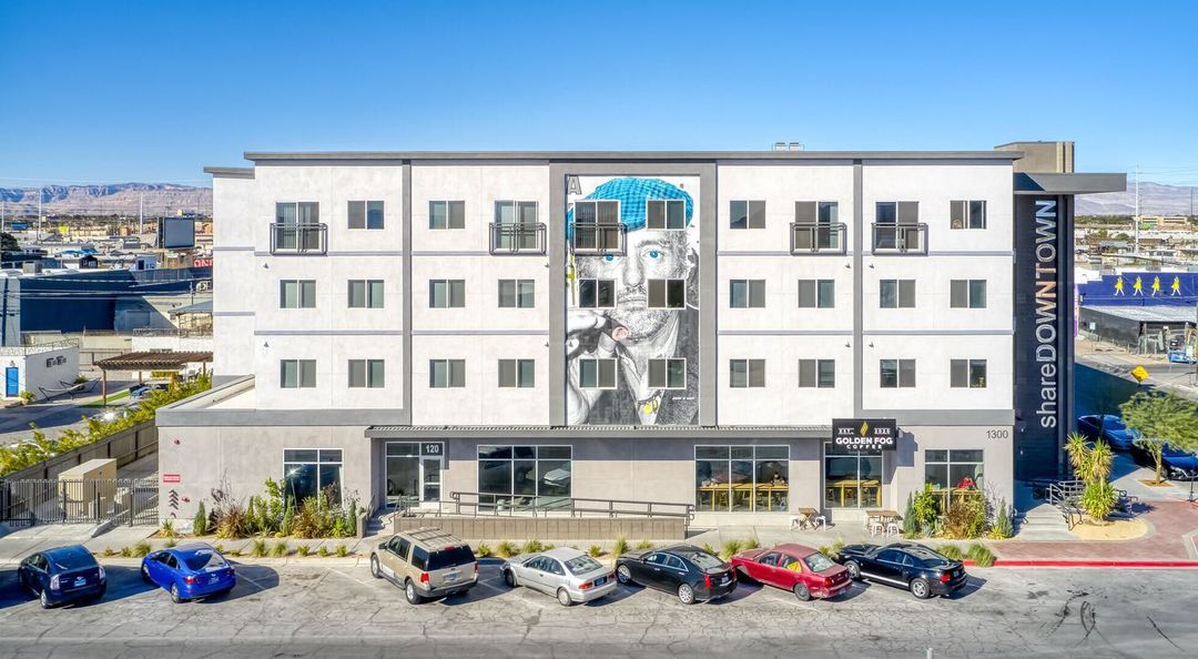 Share Downtown Apartments in Downtown Las Vegas, Las Vegas. Photo by Instagram user @sharedowntown