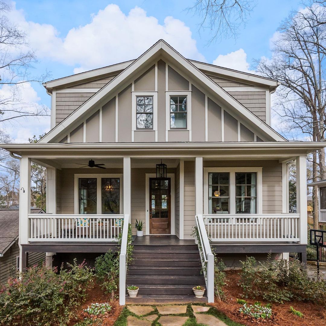 Older Craftsman-Style Home in Decatur, Georgia. Photo by Instagram user @nataliegregoryandco