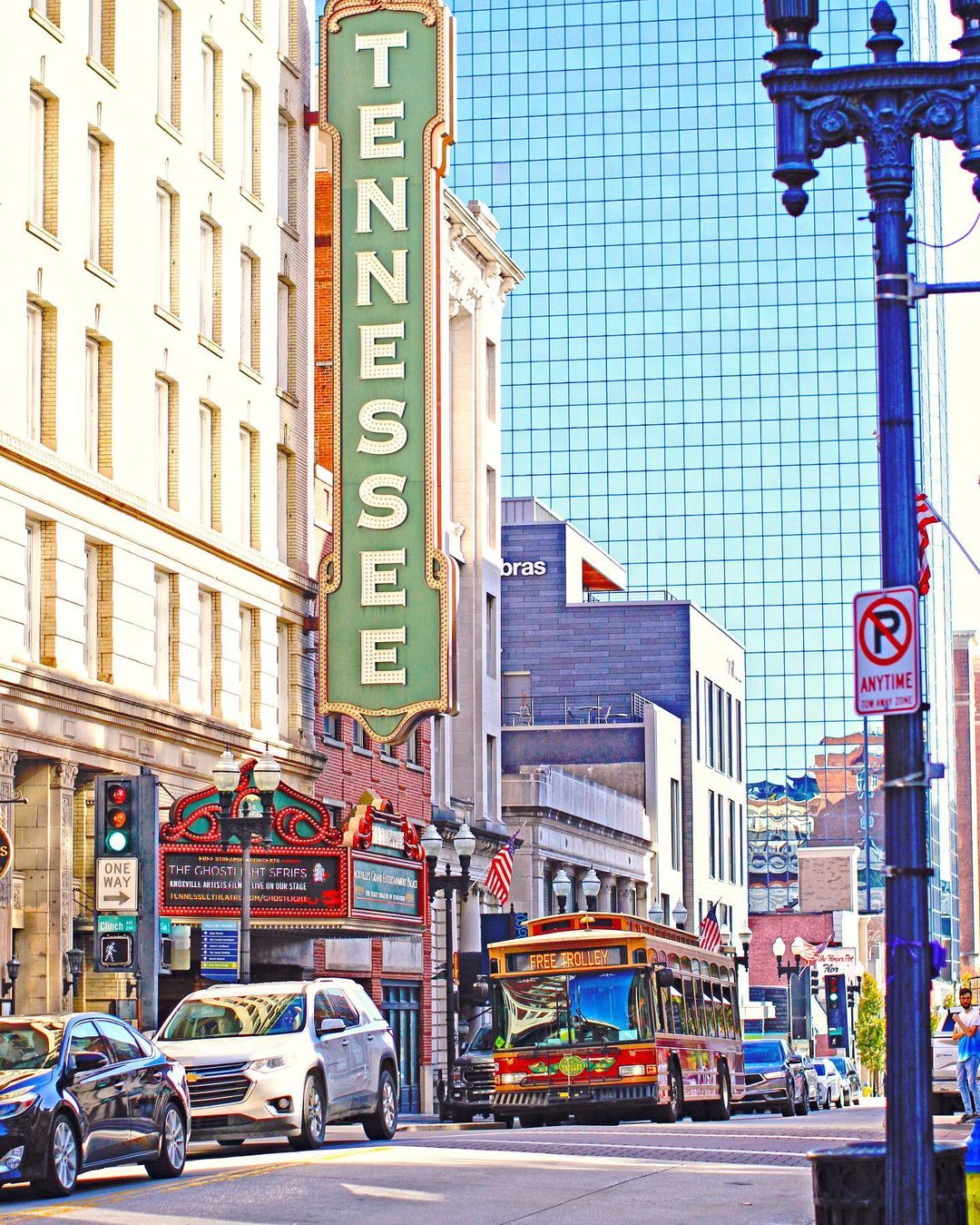 A view Down Gay Street in Knoxville. Photo by Instagram user @kat_transit