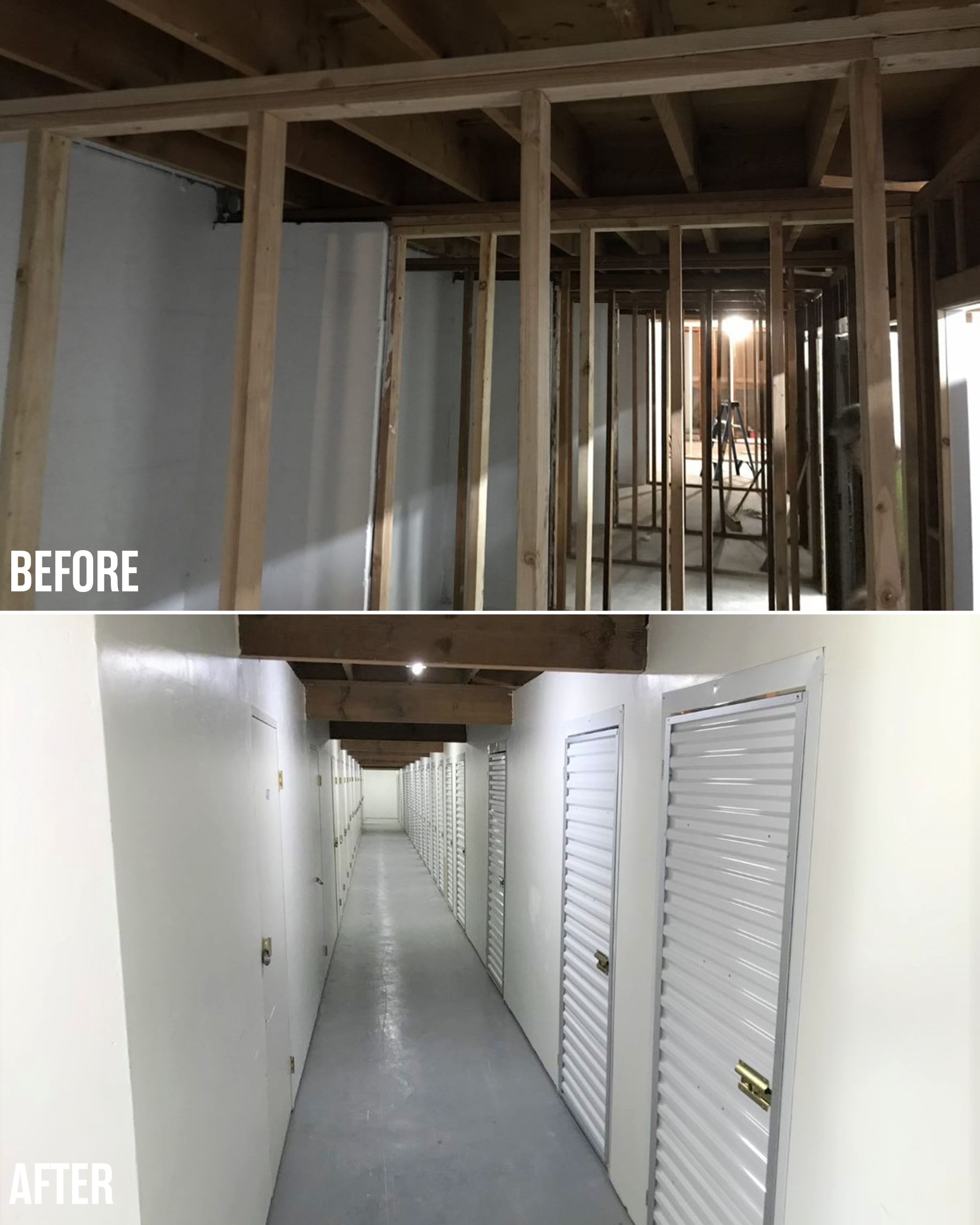 Before & After: Inside of the Extra Space Storage Oceanside Facility Expansion