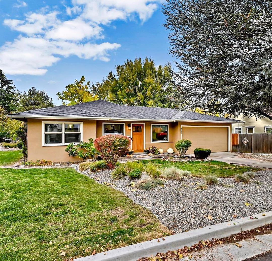 Ranch Style Home in North End Neighborhood in Boise, ID. Photo by Instagram user @barkesrealestateboise