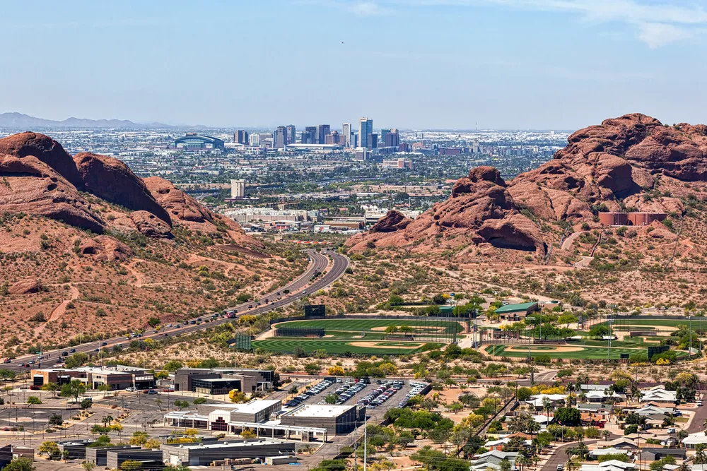 View of Downtown Phoenix from the Phoenix Mountains