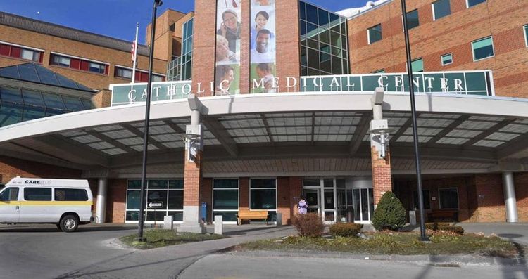 Exterior of Catholic Medical Center in Manchester, NH. Photo by Instagram user @catholicmedicalcenter