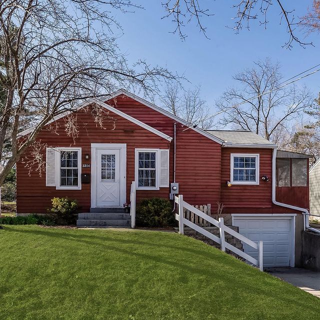 Small Red Bungalow in Dudgeon-Monroe, Madison. Photo by Instagram user @hansenhometeam