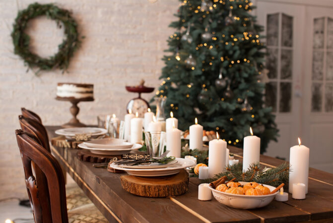 Christmas dining set clearance