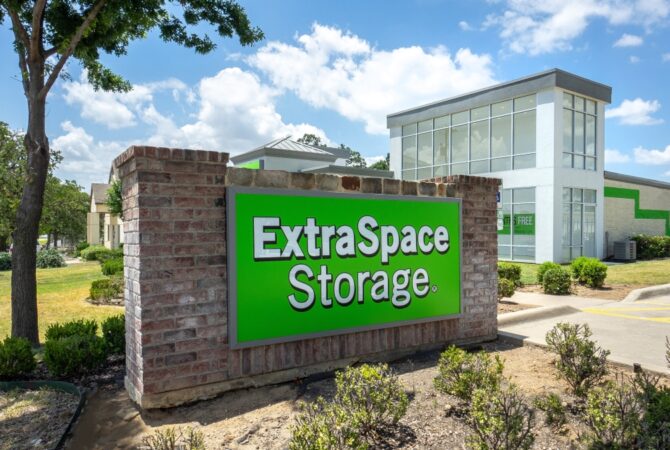 Exterior of an Extra Space Storage Facility