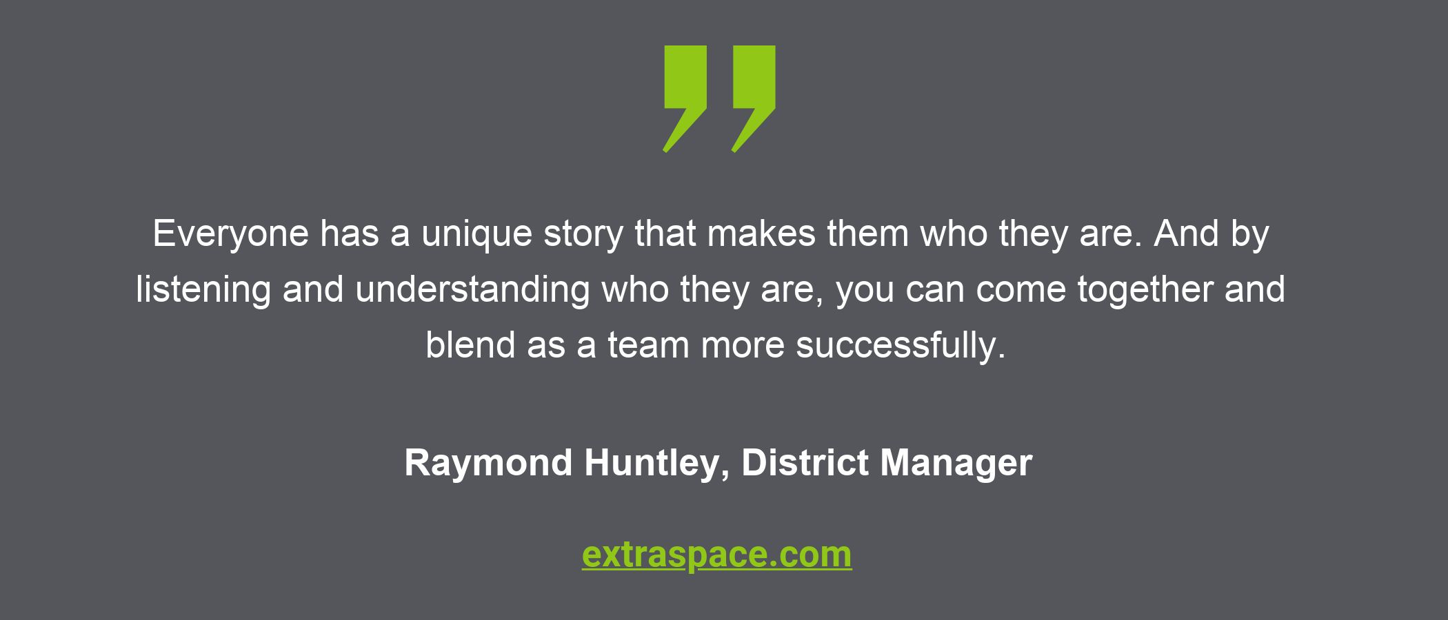 Black History Month Roundtable quote from Extra Space Storage
