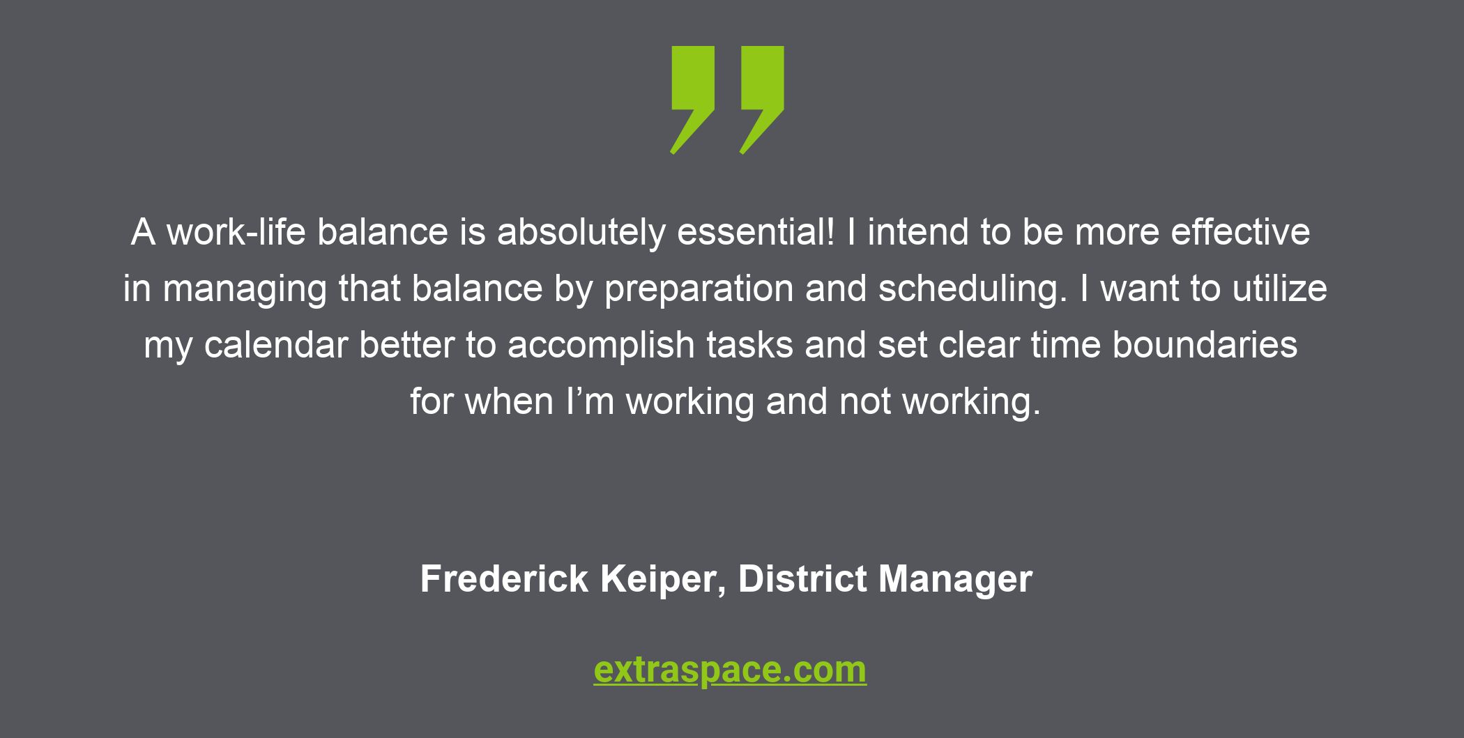 Frederick Keiper, District Manager - 2022 Resolutions