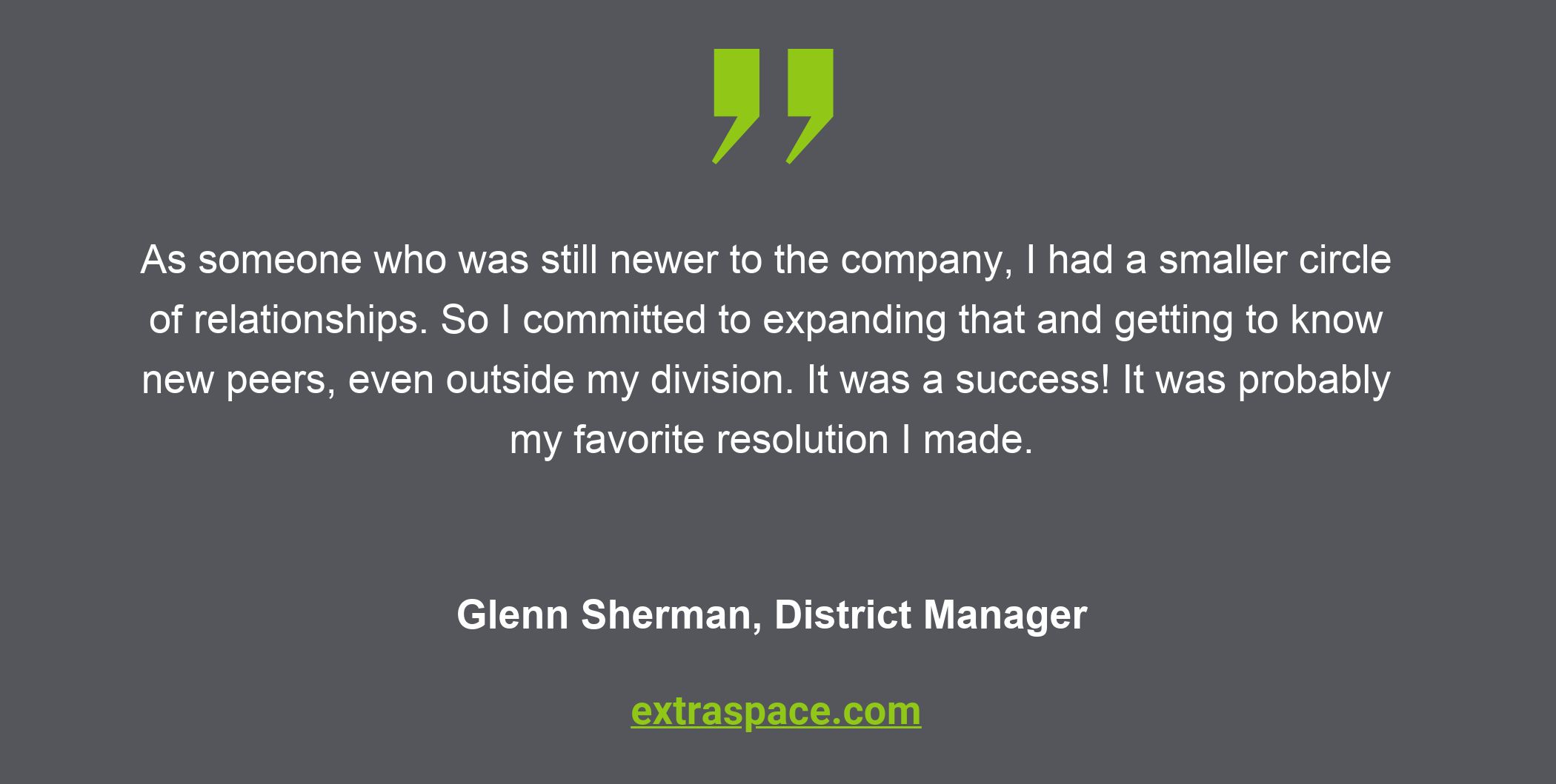 Glenn Sherman, District Manager - 2022 Resolutions