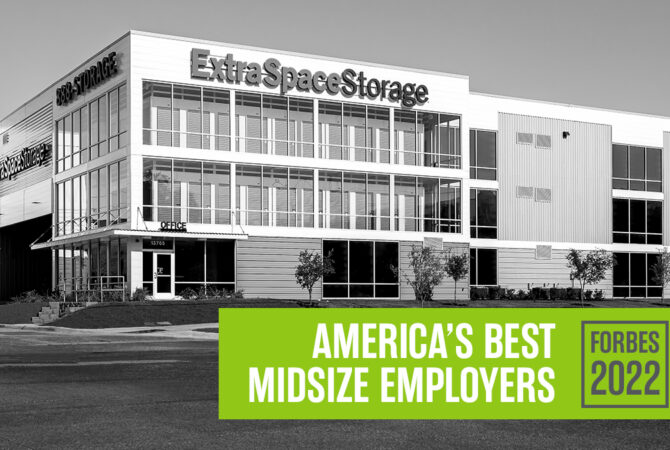 Extra Space Storage - Forbes America’s Best Midsize Employers in 2022