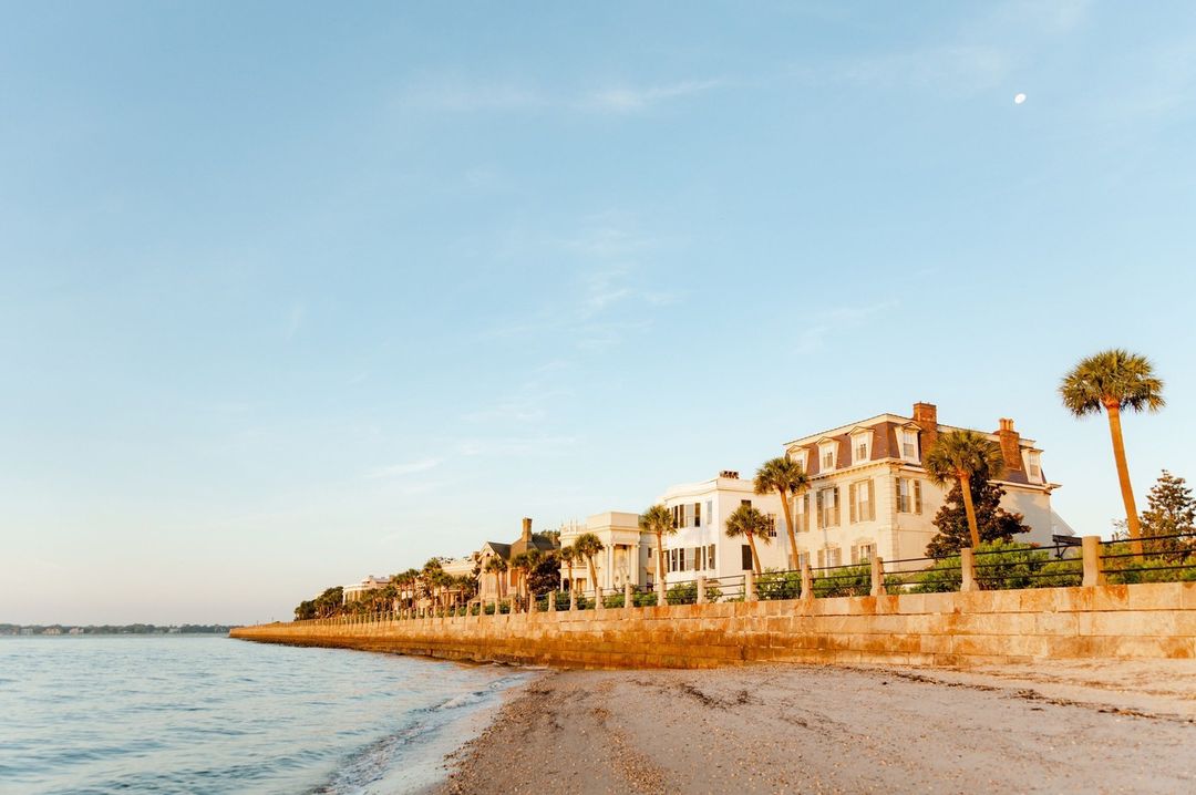 Beach shore in Charleston, SC. Photo by @explorecharleston