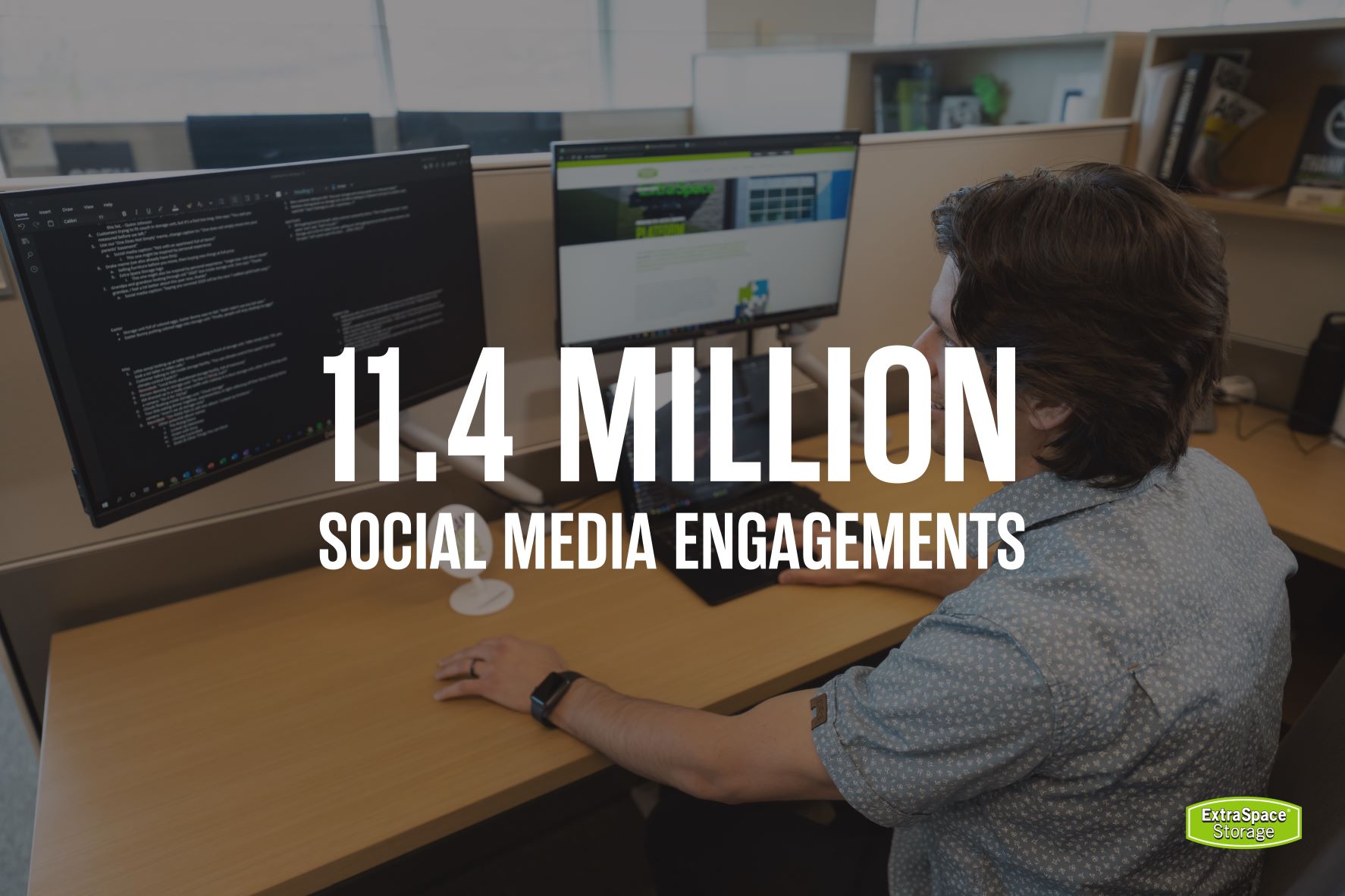 11.4 million social media engagements - Extra Space Storage 2021