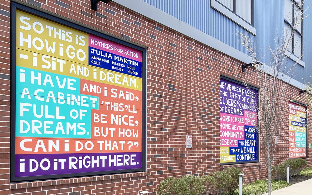 New Building Mural at Jamaica Plain Storage Facility. Photo via Photo via juliacseko.com