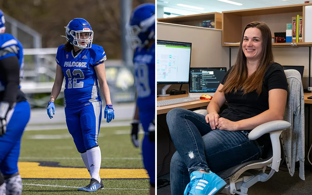 IT Technician Megan Robertson Plays in Women's National Football Conference