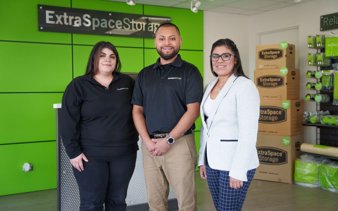 Extra Space Storage team members at a storage facility