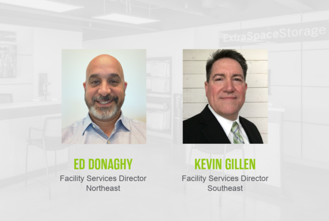 Extra Space Storage's Ed Donaghy, Facility Services Director Northeast, and Kevin Gillen, Facility Services Director Southeast