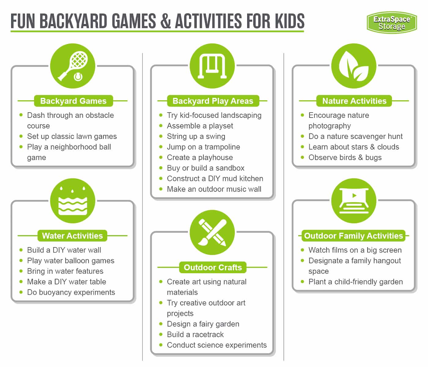 Backyard activities and games for kids