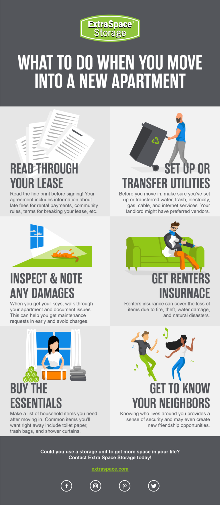 Infographic What to Do When You Move into a New Apartment