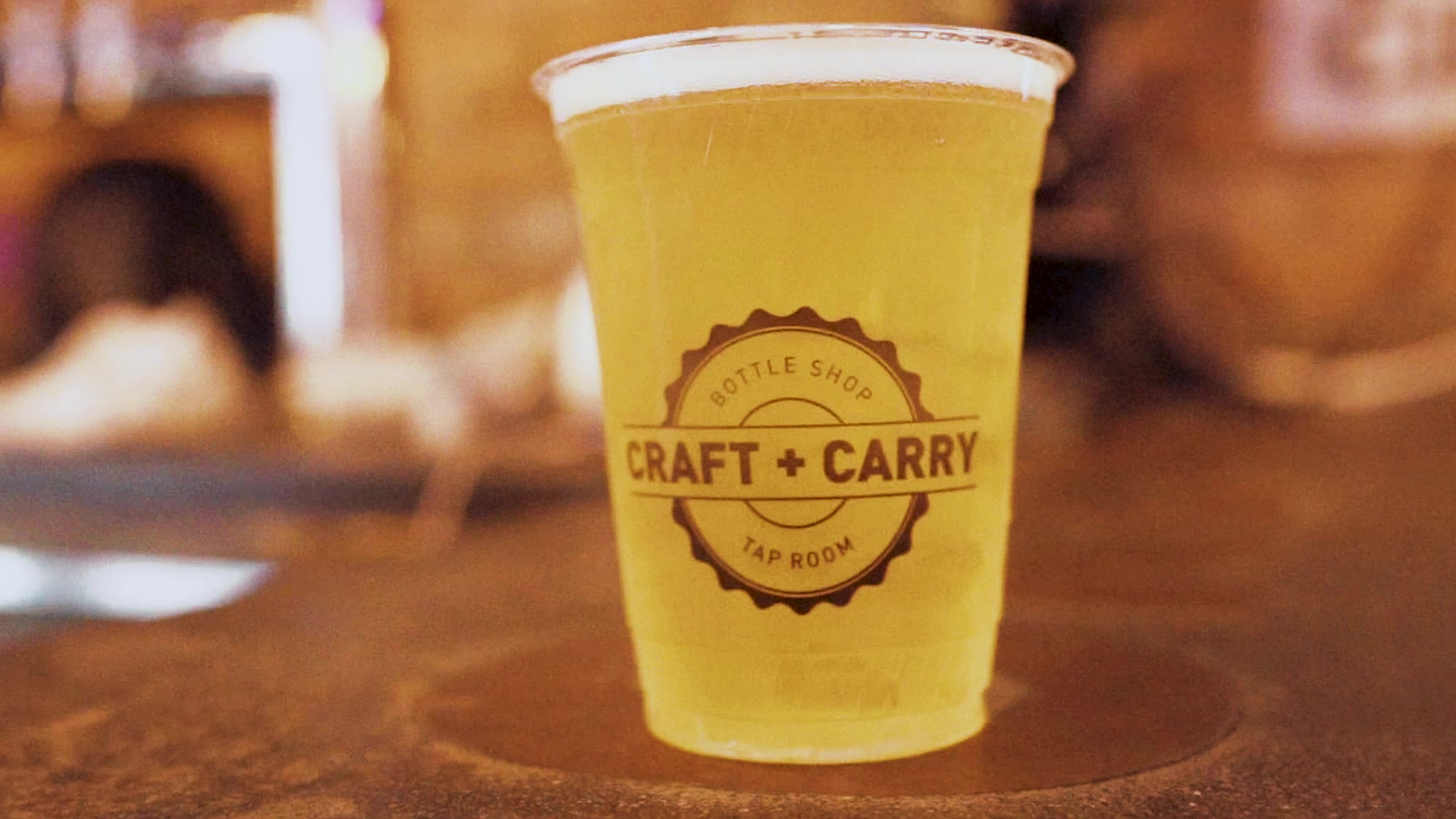 Frame of draft beer from Extra Space Storage's Local Places & Extraordinary Spaces video series