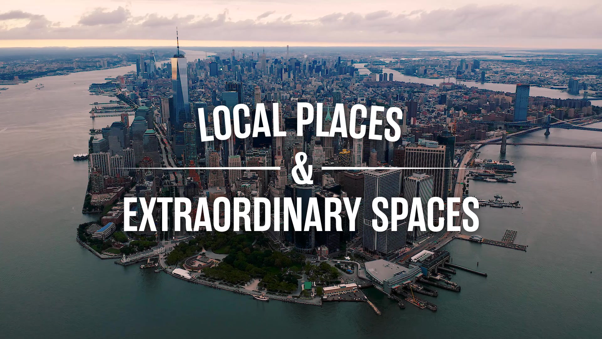 Title frame from Extra Space Storage's Local Places & Extraordinary Spaces Manhattan episode