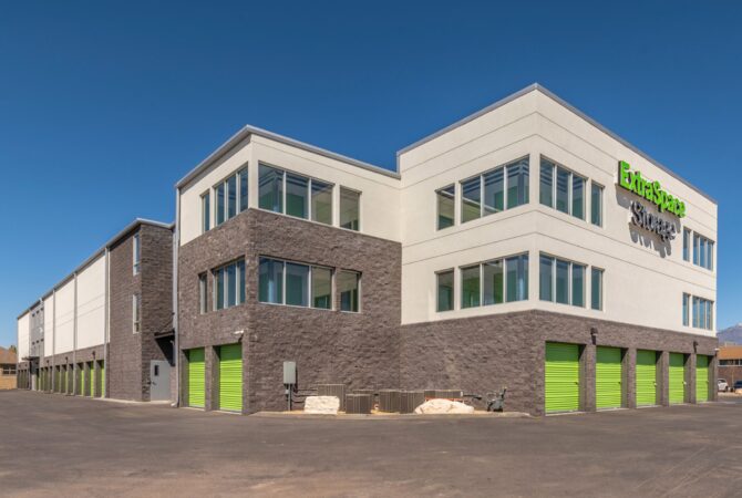 Extra Space Storage self storage facility exterior during the day