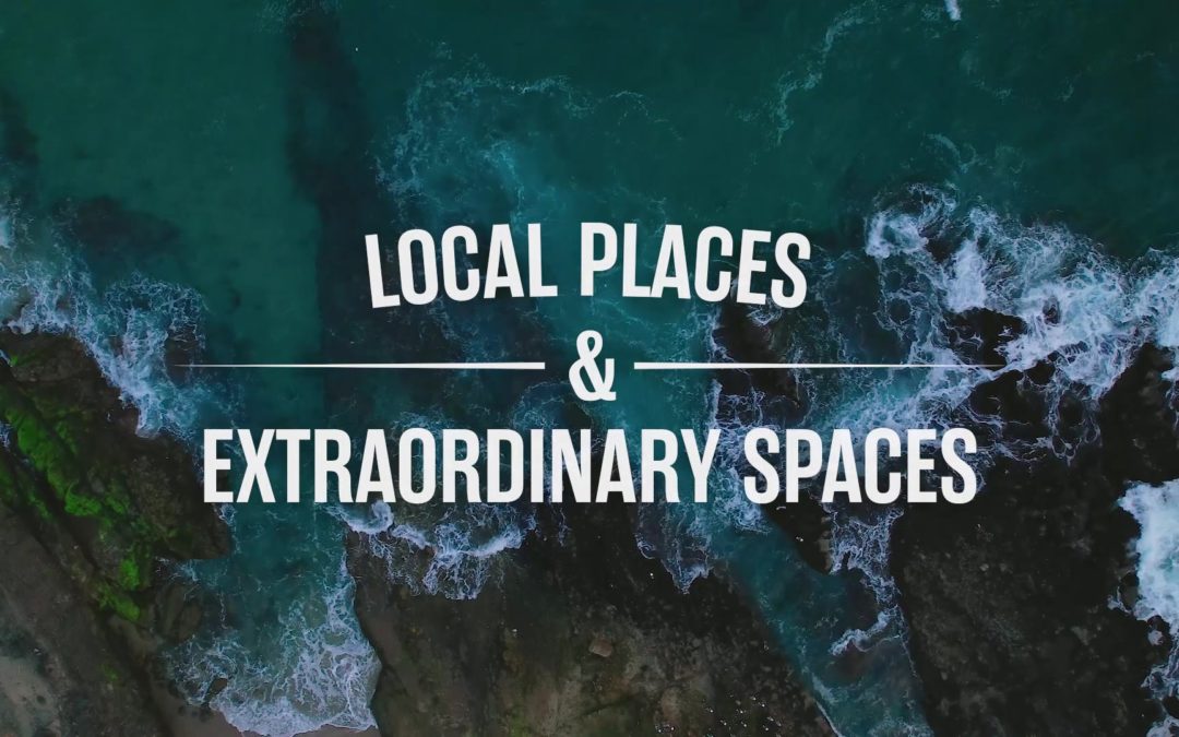 Title frame from Extra Space Storage's Local Places & Extraordinary Spaces Orange County episode