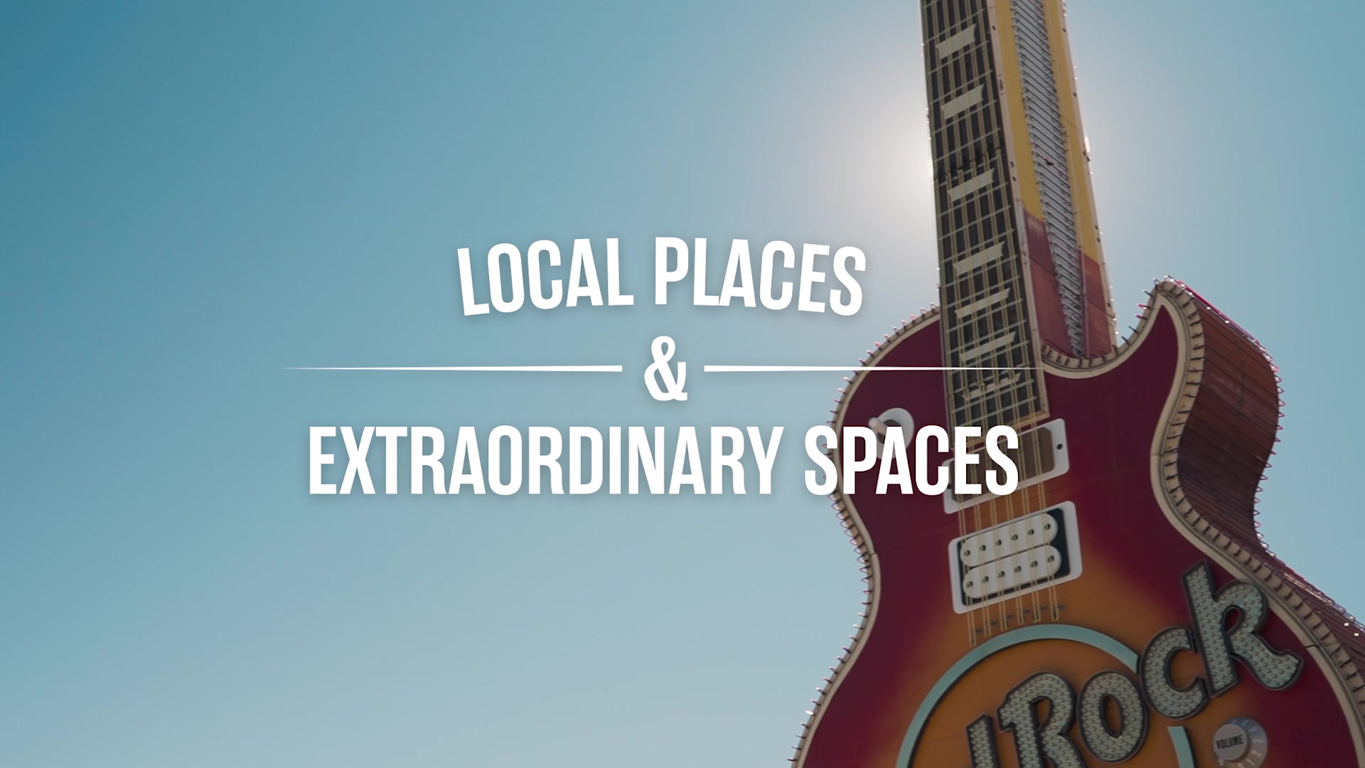 Title frame from Extra Space Storage's Local Places & Extraordinary Spaces Las Vegas Activities episode