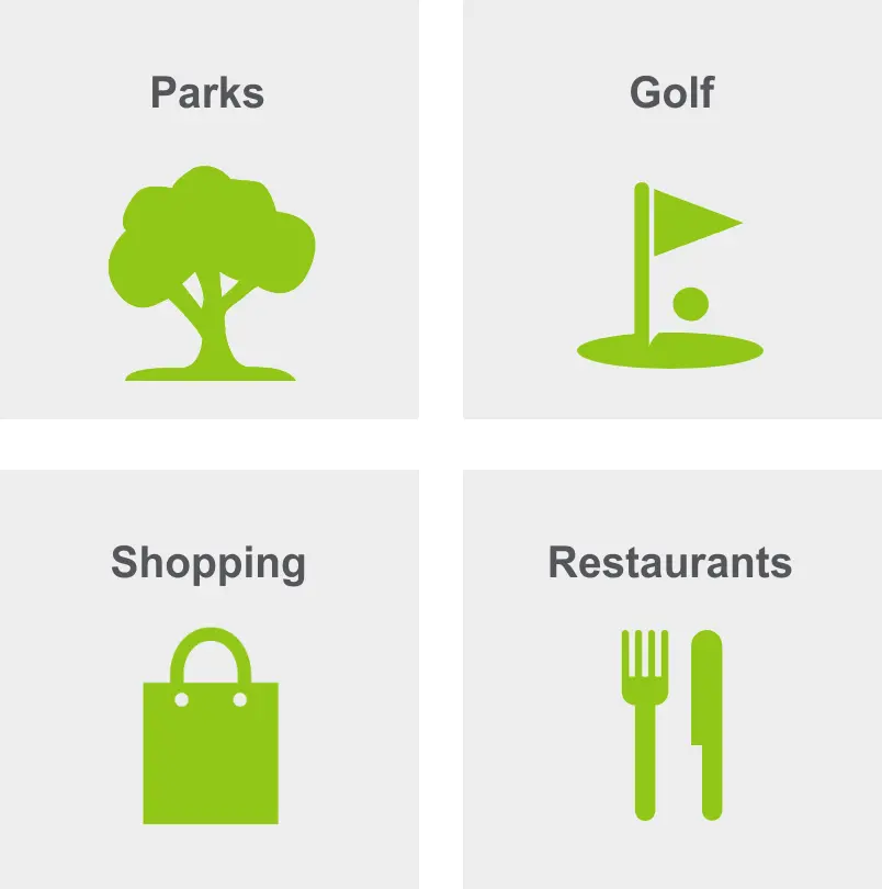 Activities in Mount Pleasant include parks, golf, shopping, and restaurants.