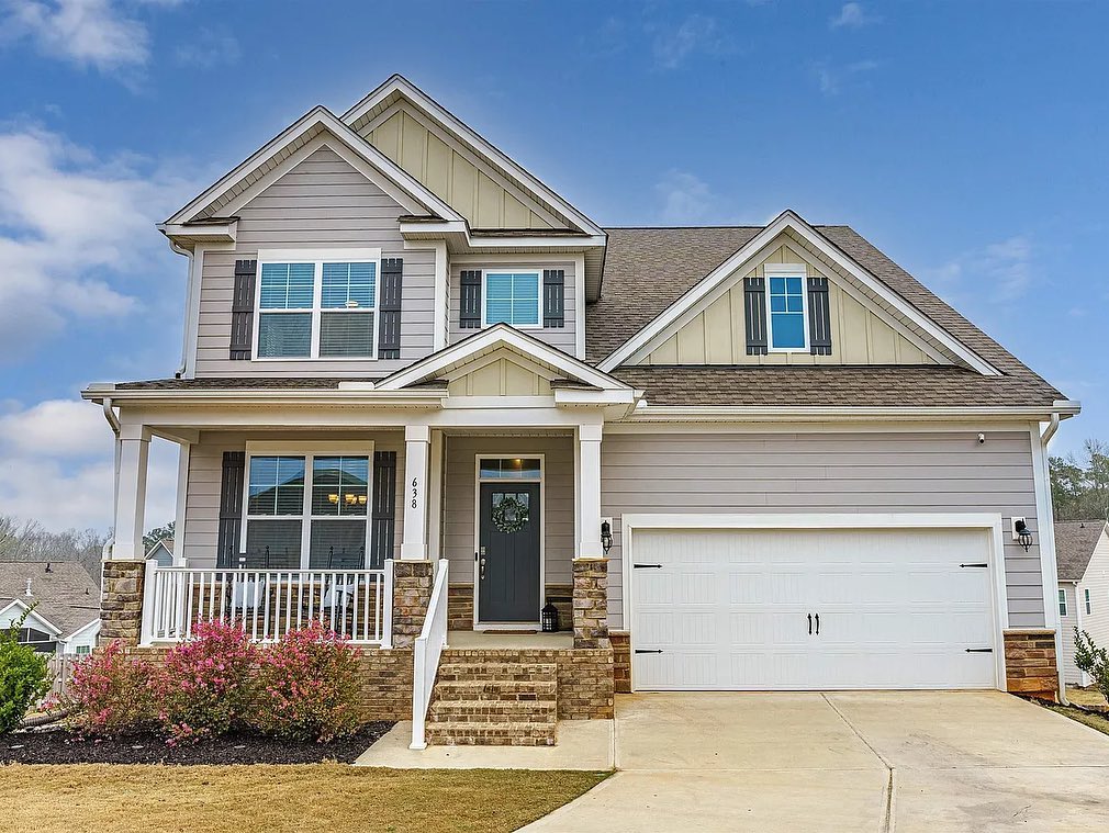 Pictured is a home in Lexington, SC. Photo by Instagram username @ckgroupcarolinasky