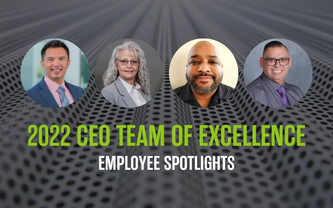 4 headshots of people in the 2022 CEO Team Of Excellence