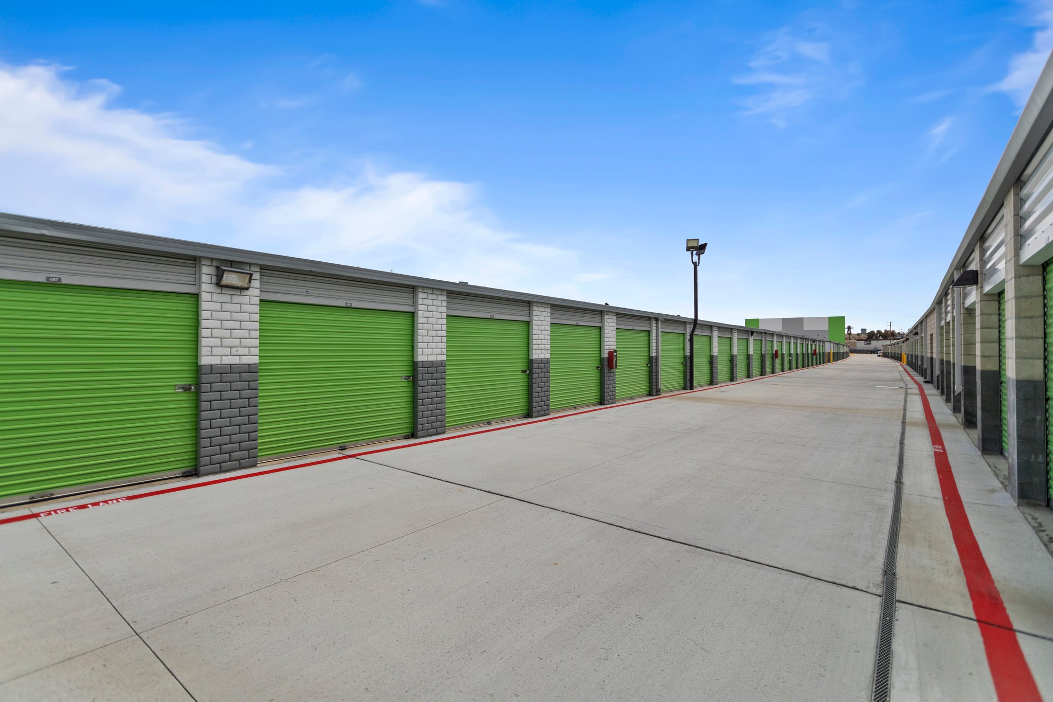 Drive-up units in Anaheim, CA at our 1705 S State College Blvd storage facility