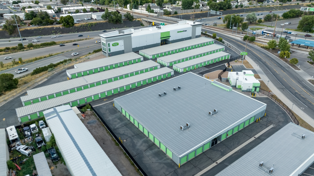 Drive-up units at S Cottonwood St storage facility in Murray, UT