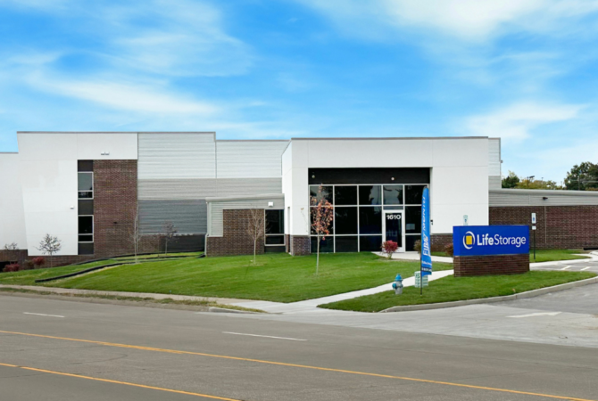 Exterior image of new Life Storage facility at 1610 Woodstone Dr in St Peters, MO