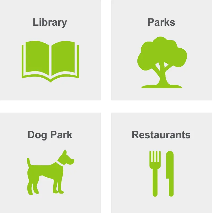 Activities in Piscataquog include a library, parks, dog park, and restaurants.