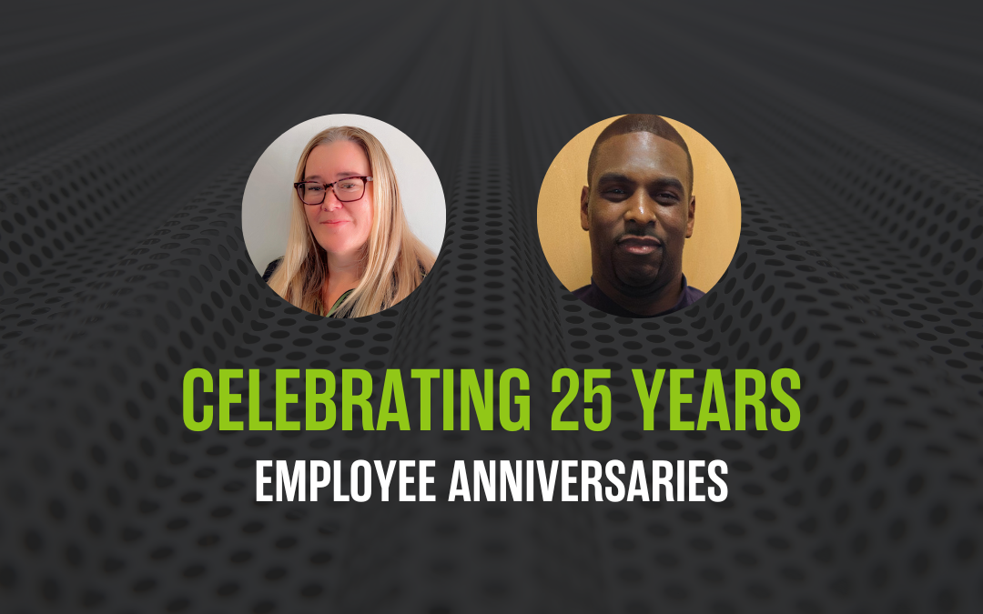 Celebrating 25 years with Dana Elce and Darrell Gibbs. Left: Dana Elce. Right: Darrell Gibbs