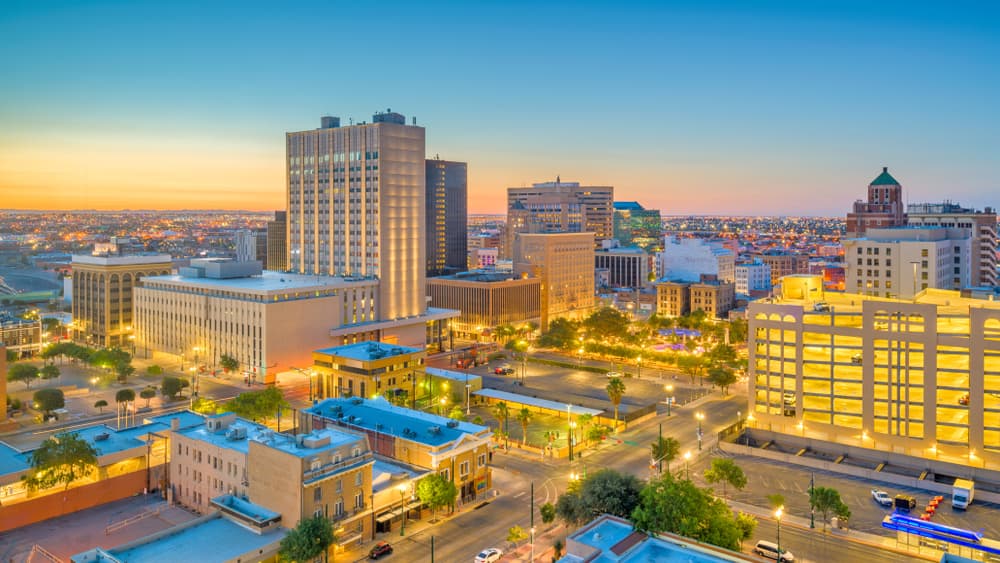 The El Paso skyline is pictured.