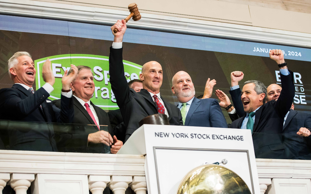 Extra Space Storage celebrates merger with Life Storage at NYSE closing bell ceremony on January 9, 2024