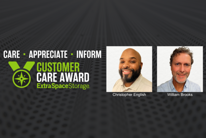 February 2024 Customer Care Award recipients Christopher English and William Brooks