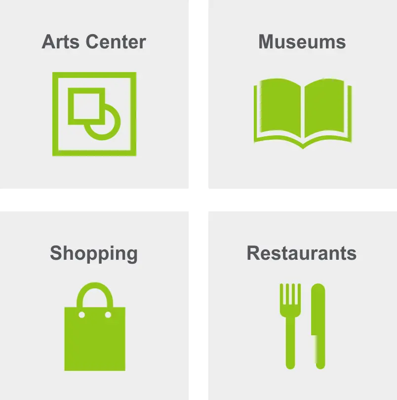 Activities in Cobble Hill includes an arts center, museums, shopping, and restaurants. 