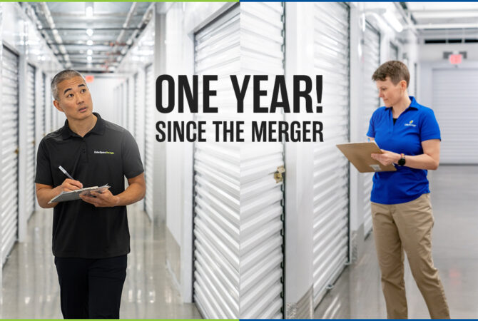 Extra Space Storage and Life Storage celebrate one year merger anniversary.
